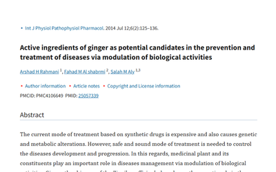 Ginger Health Benefits: What a Review of the Research Says About Disease Prevention