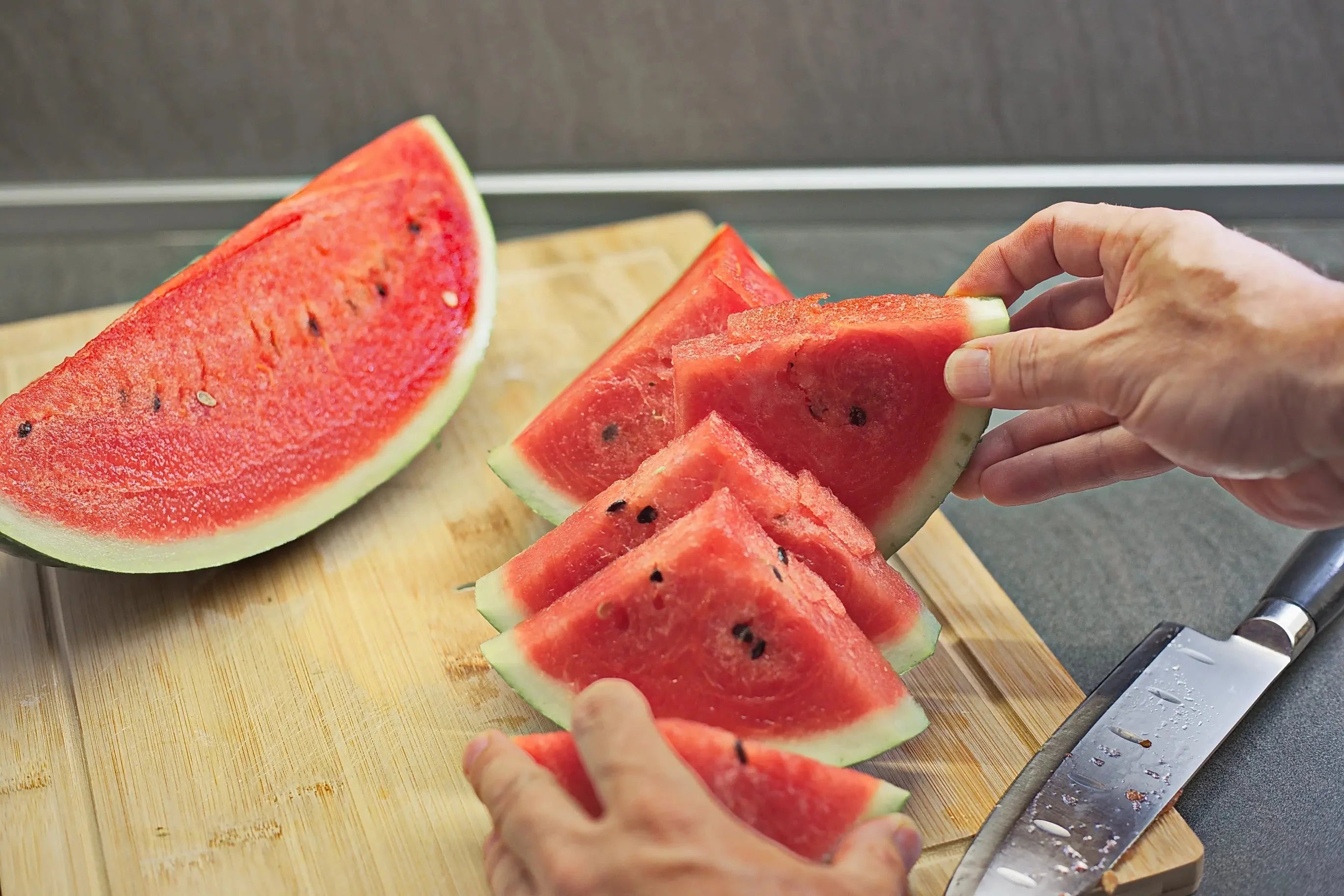 Slices of watermelon.