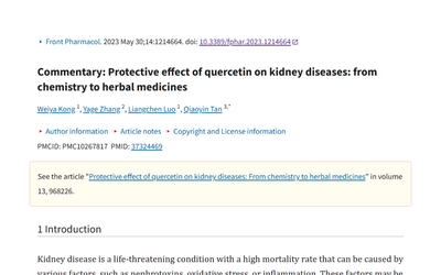 Quercetin for Kidney Disease? What a 2023 Commentary Really Says