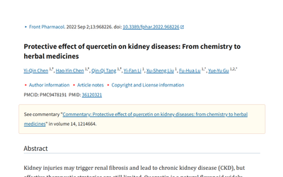 Quercetin and Kidney Health: What a 2022 Study Really Says
