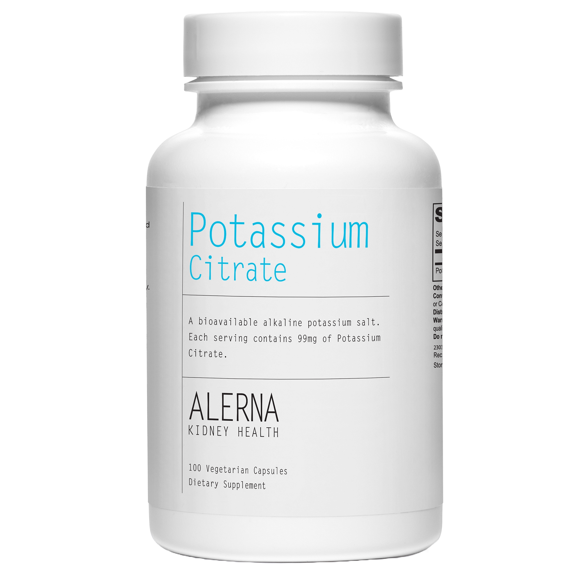 Bottle of Alerna Potassium Citrate Supplement